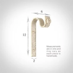 20mm Chapel Standard Bracket In Old Ivory -CURTAINS accessories Sale 6067oi 3