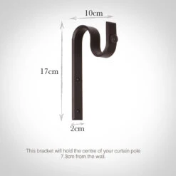 38mm Chapel Standard Bracket In Beeswax 6 38mm Chapel Standard Bracket In Beeswax -CURTAINS accessories Sale 6069bw 13