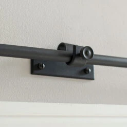 12mm Chapel Centre Bracket In Matt Black -CURTAINS accessories Sale 6070mb 12 1