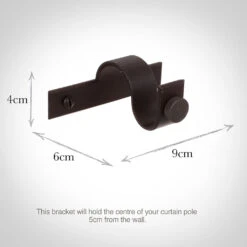 20mm Chapel Centre Bracket In Beeswax -CURTAINS accessories Sale 6071bw 13