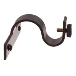 20mm Chapel Centre Bracket In Matt Black -CURTAINS accessories Sale 6071mb 20