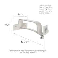 20mm Chapel Extended Centre Bracket In Clay -CURTAINS accessories Sale 6079CL 13