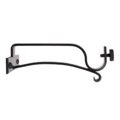 20mm Chapel Extended Centre Bracket In Matt Black -CURTAINS accessories Sale 6079MB 20