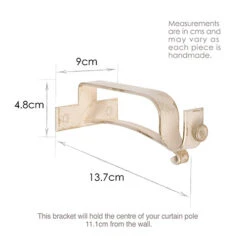 20mm Chapel Extended Centre Bracket In Old Ivory 7 20mm Chapel Extended Centre Bracket In Old Ivory -CURTAINS accessories Sale 6079OI 13