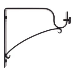 25mm Chapel Extended Standard Bracket In Matt Black -CURTAINS accessories Sale 6080MB 20