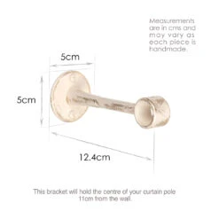 20mm Extended Sleeve Bracket In Old Ivory 7 20mm Extended Sleeve Bracket In Old Ivory -CURTAINS accessories Sale 6082OI 13