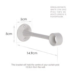 25mm Extended Sleeve Bracket In Clay 7 25mm Extended Sleeve Bracket In Clay -CURTAINS accessories Sale 6083CL 13