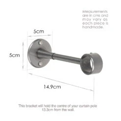25mm Extended Sleeve Bracket In Polished 7 25mm Extended Sleeve Bracket In Polished -CURTAINS accessories Sale 6083PO 13