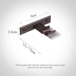 20mm Chapel Adjustable Passing Bracket In Beeswax -CURTAINS accessories Sale 6090bw 13