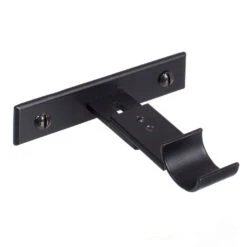 20mm Chapel Passing Bracket, Matt Black -CURTAINS accessories Sale 6090mb 20