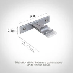 20mm Chapel Passing Bracket, Mercury 6 20mm Chapel Passing Bracket, Mercury -CURTAINS accessories Sale 6090me 13
