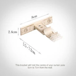20mm Chapel, Passing Bracket, Old Ivory -CURTAINS accessories Sale 6090oi 13