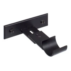 25mm Chapel Passing Bracket, Matt Black -CURTAINS accessories Sale 6091mb 20