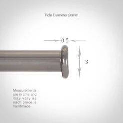 20mm Button Finial In Mercury 6 20mm Button Finial In Mercury -CURTAINS accessories Sale 620me 13