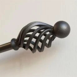 20mm Cage & Ball Finial In Beeswax -CURTAINS accessories Sale 622bw 5