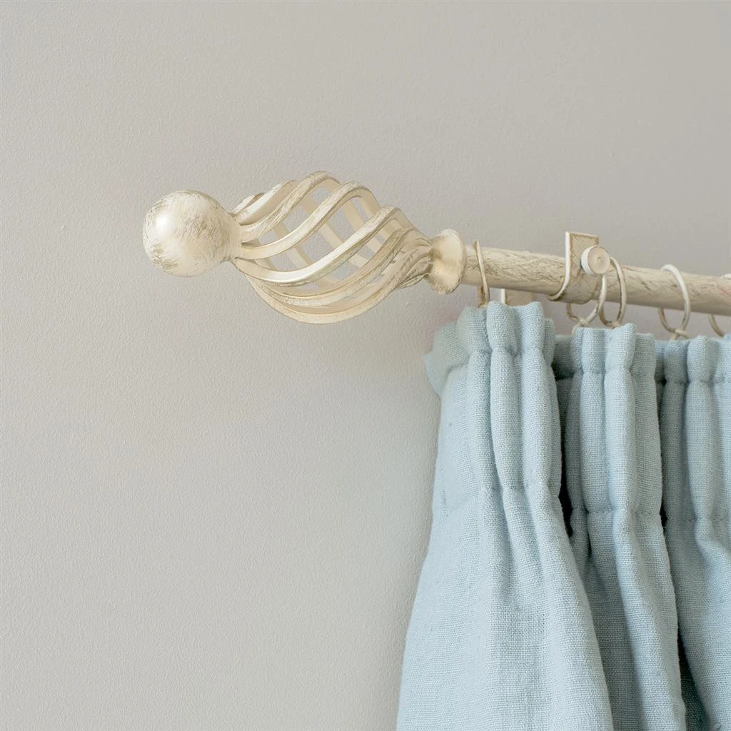 20mm Cage & Ball Finial In Old Ivory 2 20mm Cage & Ball Finial In Old Ivory - Image 2