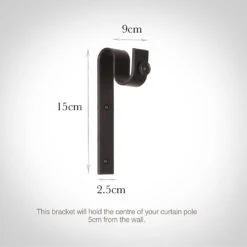 25mm Chapel Standard Bracket In Beeswax 6 25mm Chapel Standard Bracket In Beeswax -CURTAINS accessories Sale 6251bw 13