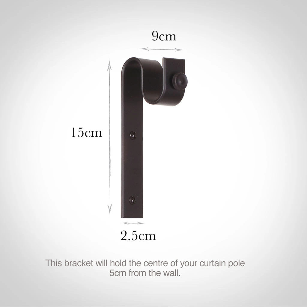 25mm Chapel Standard Bracket In Matt Black 3 25mm Chapel Standard Bracket In Matt Black - Image 3