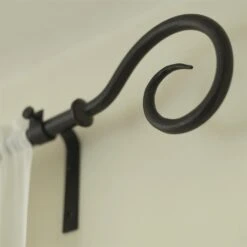 20mm Bishop's Crook Finial In Beeswax -CURTAINS accessories Sale 625bw 4