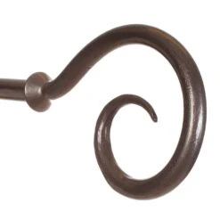 20mm Bishop's Crook Finial In Polished -CURTAINS accessories Sale 625po 2