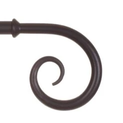 20mm Crook Finial In Matt Black