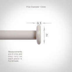 12mm Button Finial In Clay 6 12mm Button Finial In Clay -CURTAINS accessories Sale 628cl 13