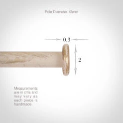 12mm Button Finial In Old Ivory -CURTAINS accessories Sale 628oi 13