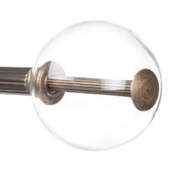 19mm Clear Glass Ball Finial In Antique Brass -CURTAINS accessories Sale 6301AB 21