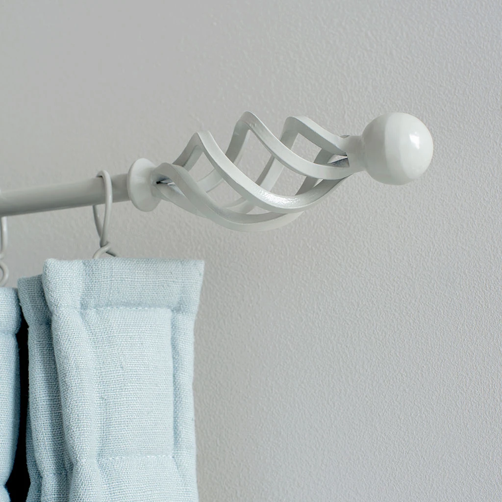 12mm Cage & Ball Finial In Clay 2 12mm Cage & Ball Finial In Clay - Image 2