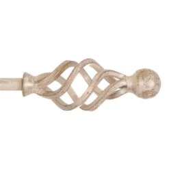 12mm Cage & Ball Finial In Old Ivory