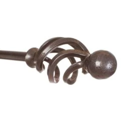 12mm Cage & Ball Finial In Polished -CURTAINS accessories Sale 630po 2