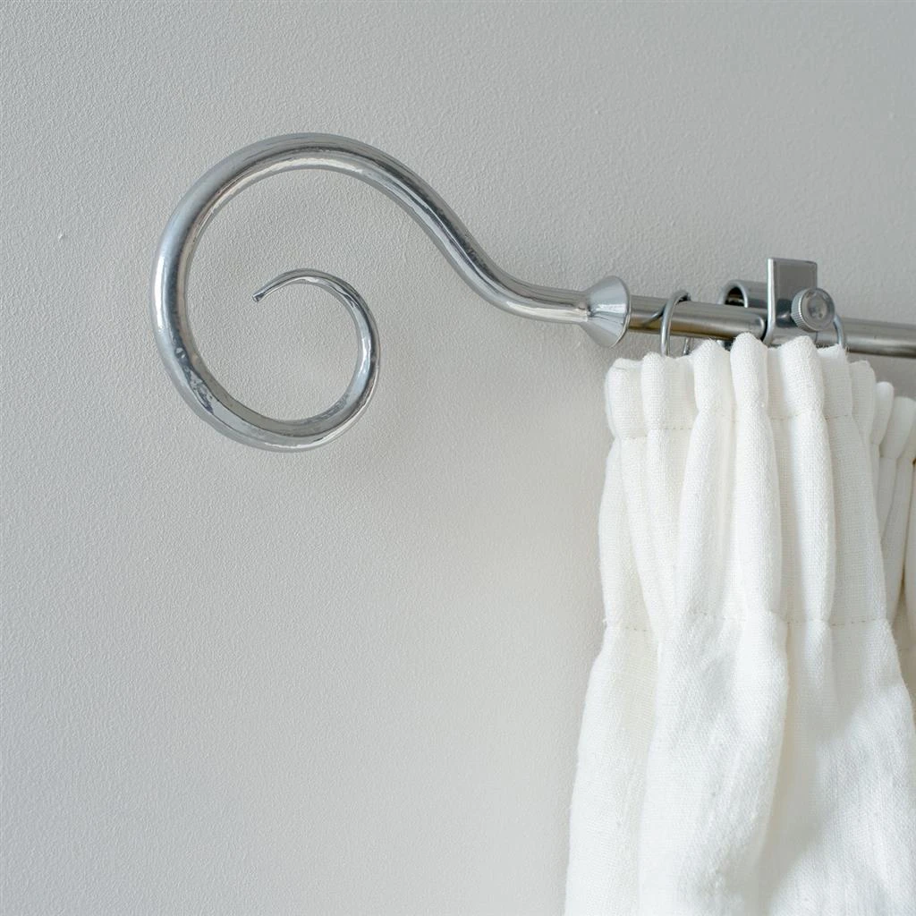 12mm Bishop's Crook Finial In Mercury 2 12mm Bishop's Crook Finial In Mercury - Image 2