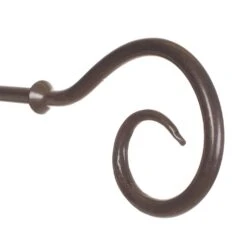 12mm Bishop's Crook Finial In Polished -CURTAINS accessories Sale 632po 2