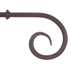 12mm Crook Finial In Beeswax