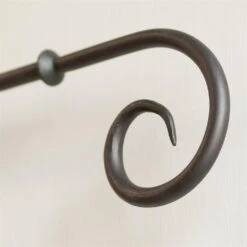 12mm Crook Finial In Beeswax -CURTAINS accessories Sale 633bw 4