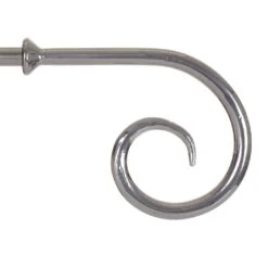 12mm Crook Finial In Mercury