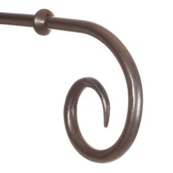 12mm Crook Finial In Polished -CURTAINS accessories Sale 633po 2