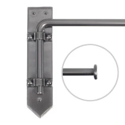 12mm Button Dormer Rod In Mercury -CURTAINS accessories Sale 636aame 20