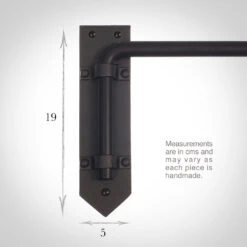 16mm Button Dormer Rod In Matt Black -CURTAINS accessories Sale 636amb 13