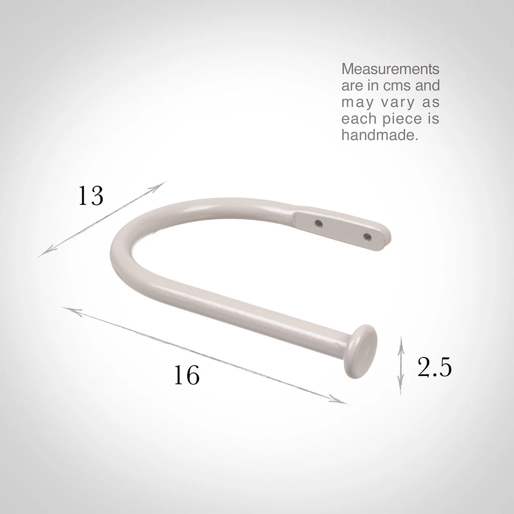 Large Button Holdback In Clay 3 Large Button Holdback In Clay - Image 3