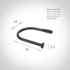 Large Button Holdback In Matt Black -CURTAINS accessories Sale 637amb 13