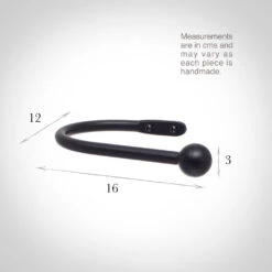 Large Cannonball Holdback In Matt Black -CURTAINS accessories Sale 637bmb 13