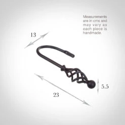 Large Cage & Ball Holdback In Beeswax -CURTAINS accessories Sale 637cbw 13