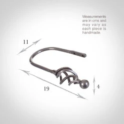 Small Cage & Ball Holdback In Polished -CURTAINS accessories Sale 637ccpo 13