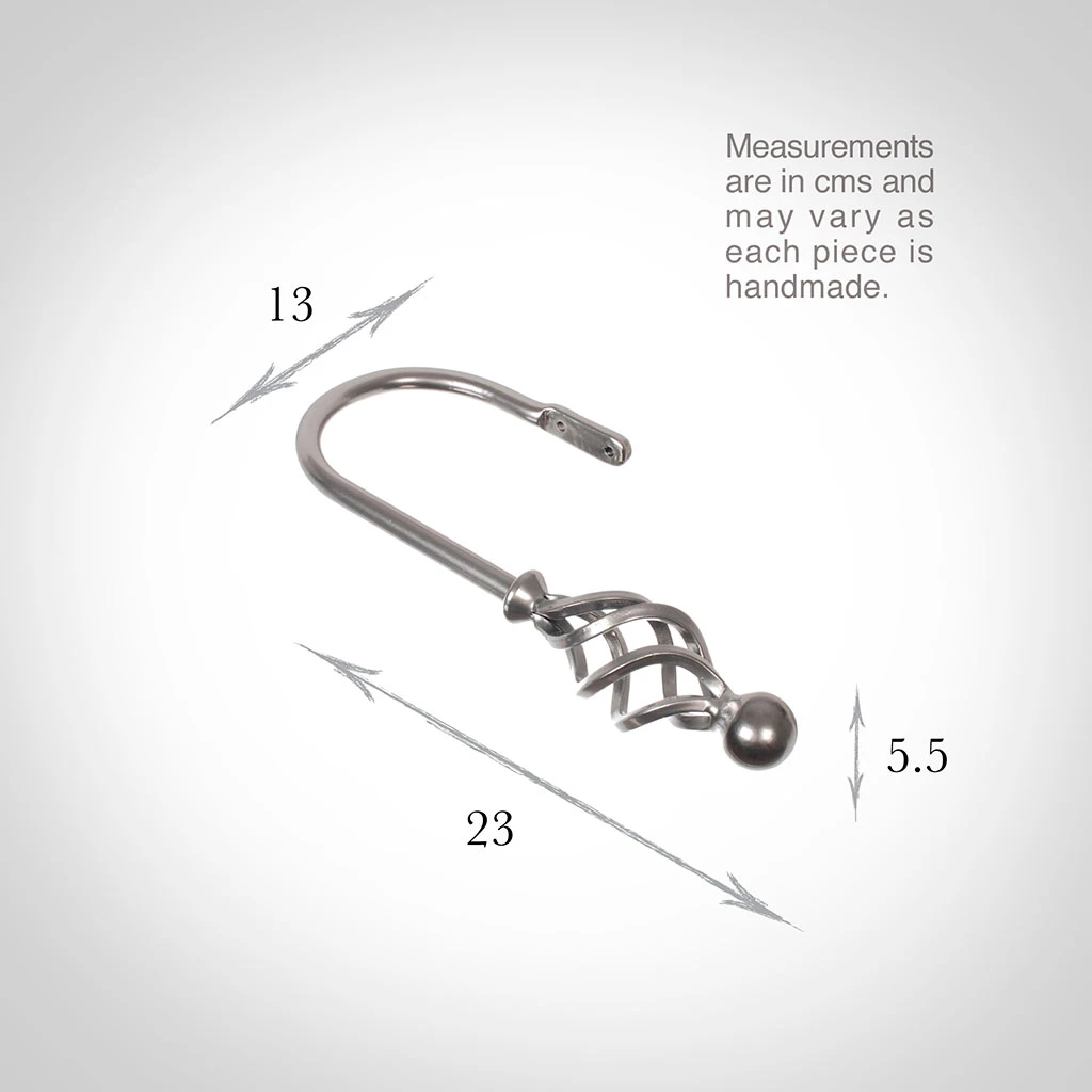 Large Cage & Ball Holdback In Mercury 3 Large Cage & Ball Holdback In Mercury - Image 3