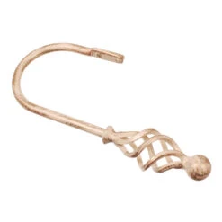 Large Cage & Ball Holdback In Old Ivory