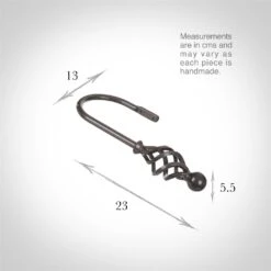 Large Cage & Ball Holdback In Polished -CURTAINS accessories Sale 637cpo 13