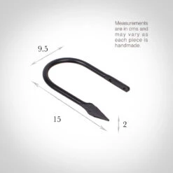 Small Spear Holdback In Matt Black -CURTAINS accessories Sale 637ddmb 13