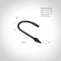 Large Spear Holdback In Matt Black -CURTAINS accessories Sale 637dmb 13