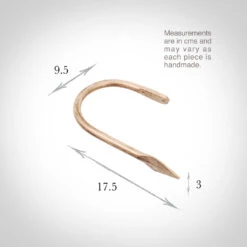 Large Spear Holdback In Old Ivory -CURTAINS accessories Sale 637doi 13